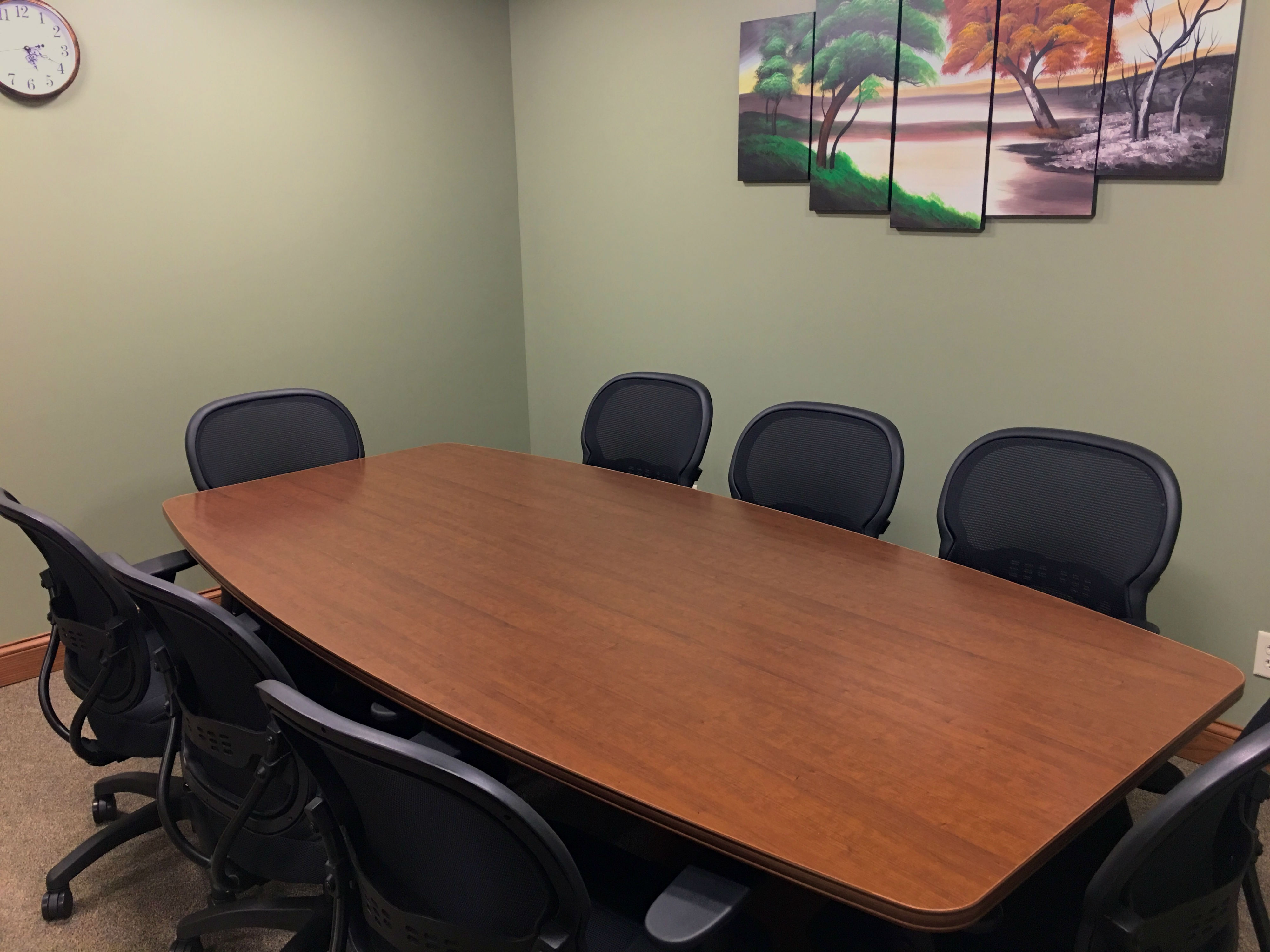 Our Small Conference Table with 8 Chairs