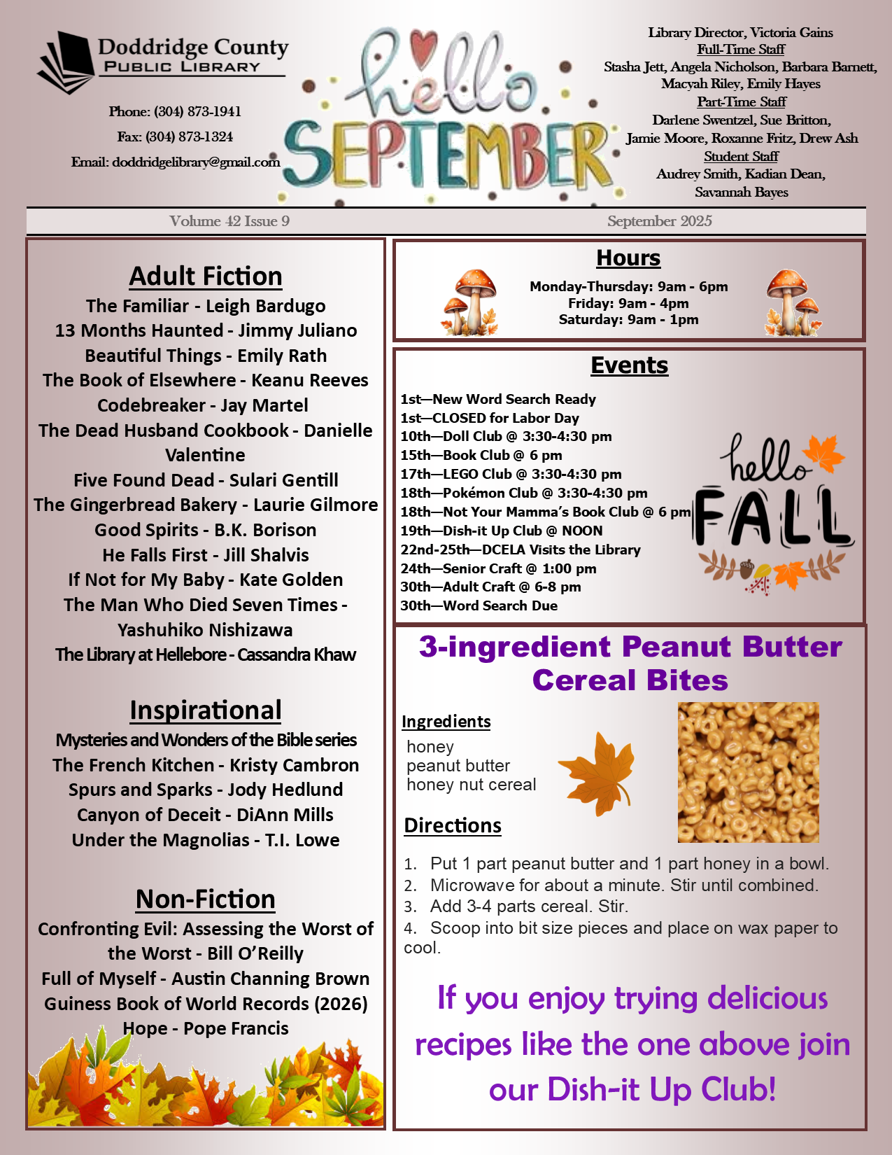 September 2025 Newsletter ws