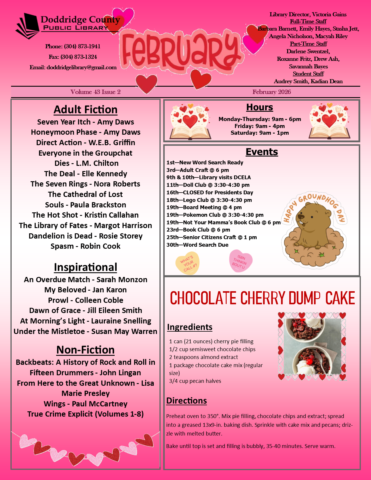 February 2026 Newsletter facebook