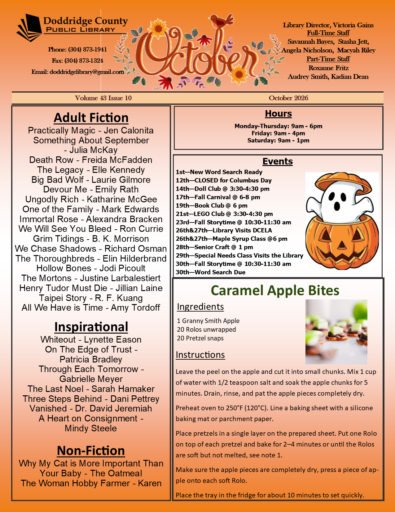 October 2026 Newsletter ws