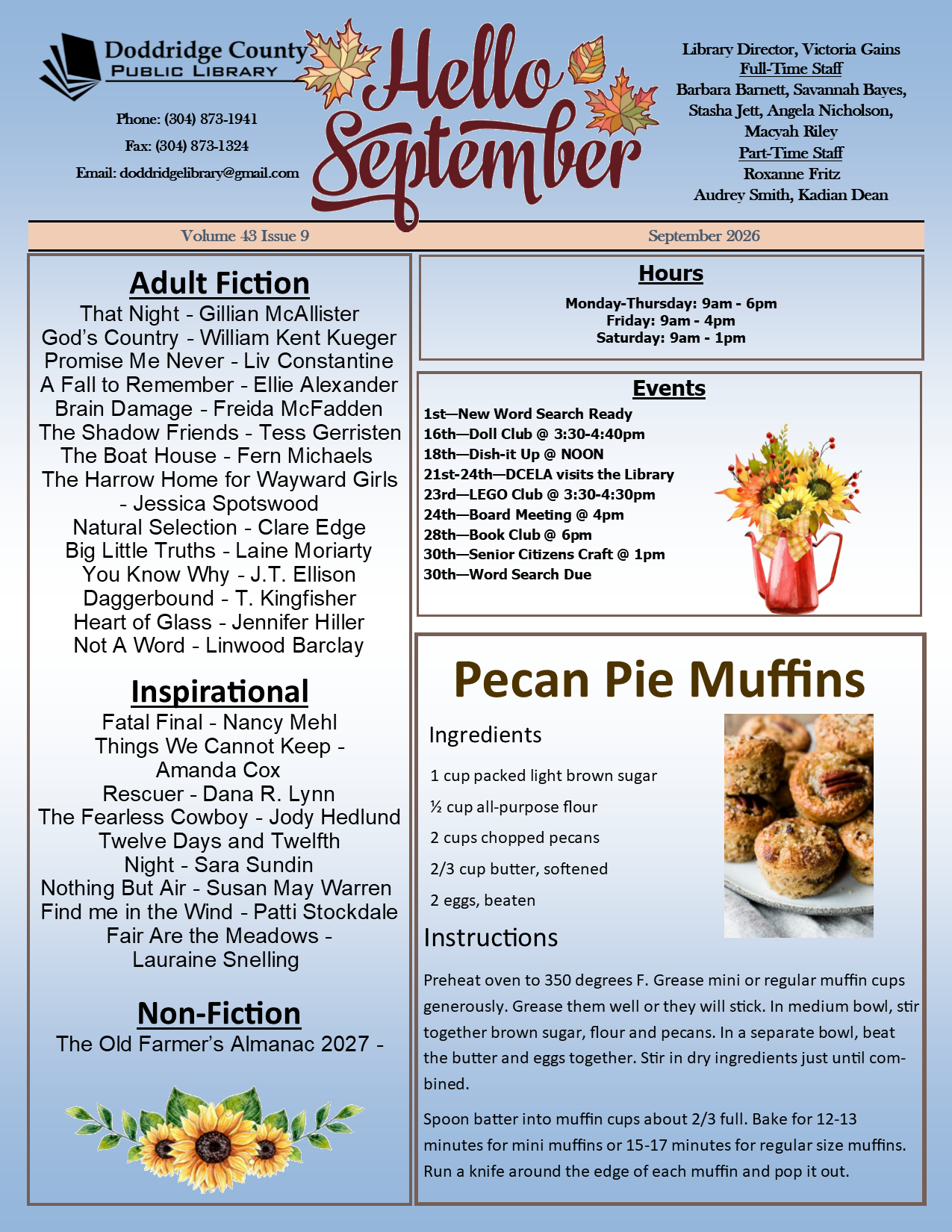 September 2026 Newsletter new facebook